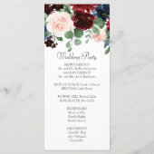 Programme Boho Bloom | Rouge Bourgogne et bleu marine (Dos)