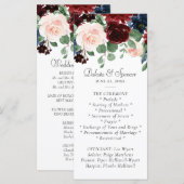 Programme Boho Bloom | Rouge Bourgogne et bleu marine (Devant / Derrière)