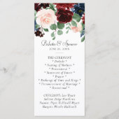 Programme Boho Bloom | Rouge Bourgogne et bleu marine (Devant)