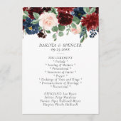 Programme Boho Bloom | Rouge Bourgogne et bleu marine (Devant)