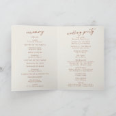 Programme Boho Chic Crème Bohème Nous Faisons Plier Mariage (Intérieur)