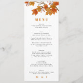 Programme Boho Chic Mariage de automne (Devant)