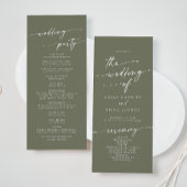 Programme Boho Chic Olive Green Tea Longueur Mariage