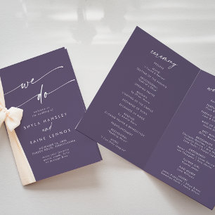 Programme Boho Chic Plum Purple Nous Faisons Plier Mariage