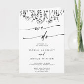 Programme Boho Chic Wildflower We Do Folded Wedding (Devant)