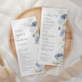 Programme Boho Elegant Ocean Beach Coral Blue Mariage