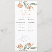 Programme Boho Floral Mariage (Devant)