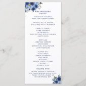 Programme Boho Navy Flowers – Countryside Wedding (Dos)
