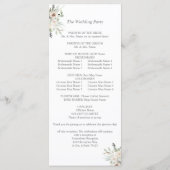 Programme Boho Pampas Cérémonie de Mariage Grass & Beige L (Dos)