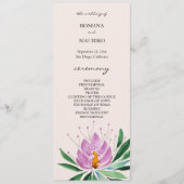 Programme Boho Romantique Lilac Lotus Aquarelle Art (Devant)