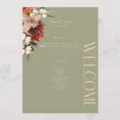 Programme Boho Rust & Neutral Sage Fall Floral (Devant)