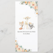 Programme Bois Animaux Jaune Floral Végétal Douche (Dos)