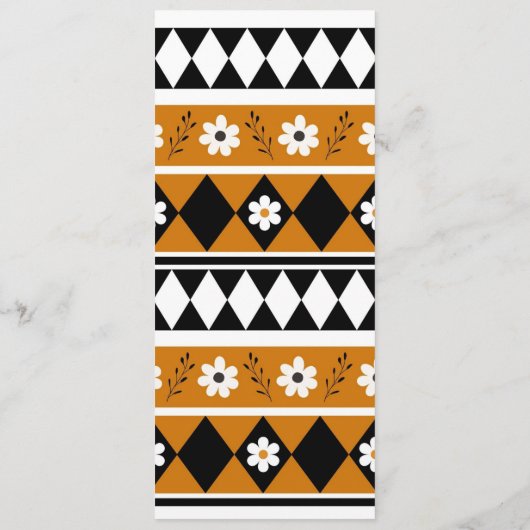 Programme Bordure Fleur Diamant Boho Motif Floral (Dos)