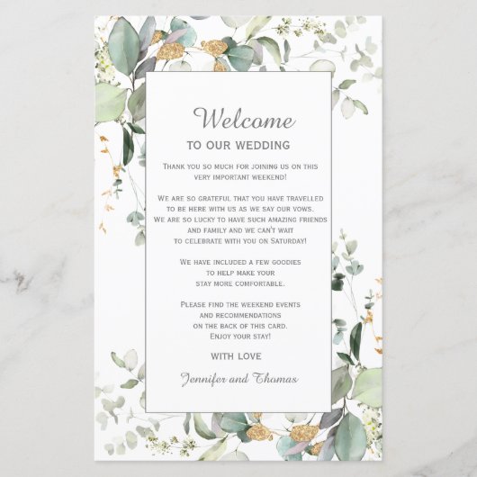 Programme Botanique Eucalyptus Green Weclome (Devant)