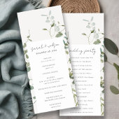 Programme Botanique Eucalyptus Watercolor Wedding