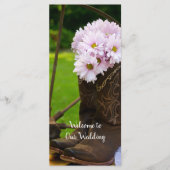 Programme Botte de cowboy Rustique rose Mariage occidental (Devant)