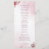 Programme Bouquet d'automne d'aquarelle Bourgogne Élégant ma (Dos)