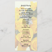 Programme Bouquet de roses jaunes et baby's breath (Dos)