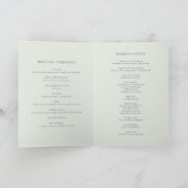 Programme Bouquet de succulentes pastel aquarelle Mariage (Intérieur)
