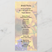 Programme Bouquet de Tournesols et Statice Violette Programm (Dos)