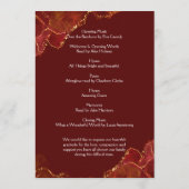 Programme Bourgogne & Gold Ordre de service (Dos)