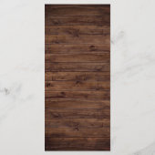 Programme Bourgogne Rouge romantique Rose Rustique Mariage d (Dos)