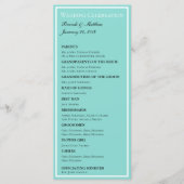 Programme Bride & Co Mariage Suite Élégante cérémonie de mar (Devant)