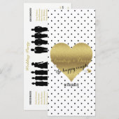 Programme BRIDE & CO White & Gold Polka Dot Wedding Party (Devant / Derrière)
