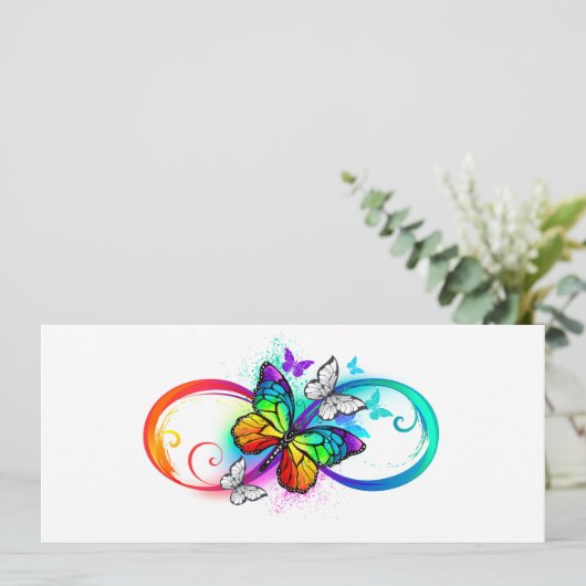 Programme Bright infinity with rainbow butterfly (Debout devant)