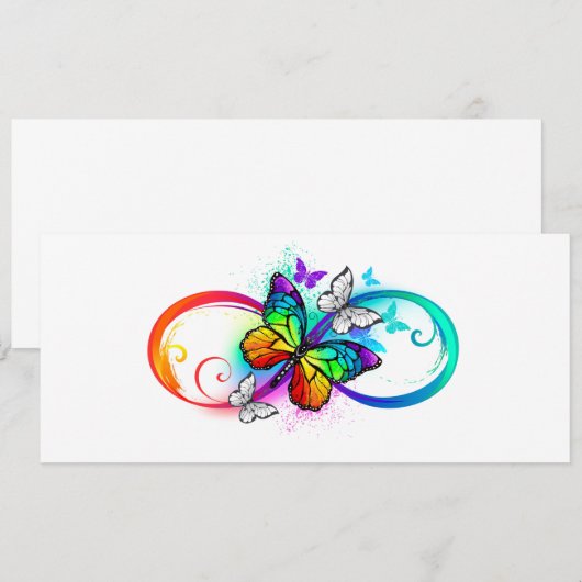 Programme Bright infinity with rainbow butterfly (Devant / Derrière)