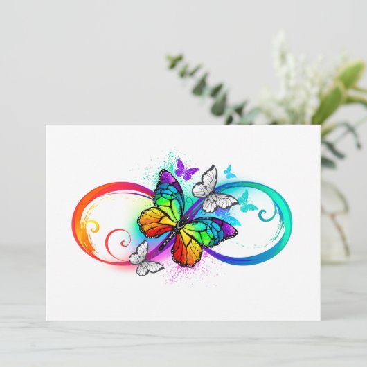 Programme Bright infinity with rainbow butterfly (Debout devant)