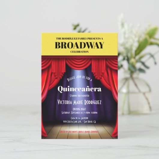 Programme Broadway Anniversaire Quinceañera (Debout devant)