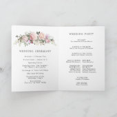 Programme Brochure Rustic Rose Floral Mariage (Intérieur)