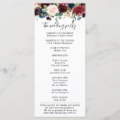 Programme Brousse Bourgogne Marine Bleu Botanique Floral Boh (Dos)