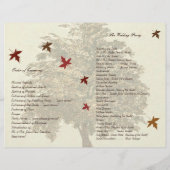 Programme Brown de mariage des chênes (Dos)