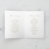 Programme Cadre Elégance Simple Moderne Classique Mariage (Intérieur)