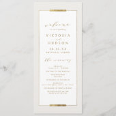 Programme Cadre Elégance Simple Moderne Classique Mariage (Devant)