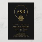 Programme Cadre élégant inspiré par les bijoux et mariage de (Devant)