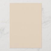Programme Cadre Floral Orné de Sable Mariage Calendrier (Dos)