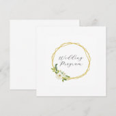 Programme Cadre Floral Rose Blanche Luxe (Devant / Derrière)