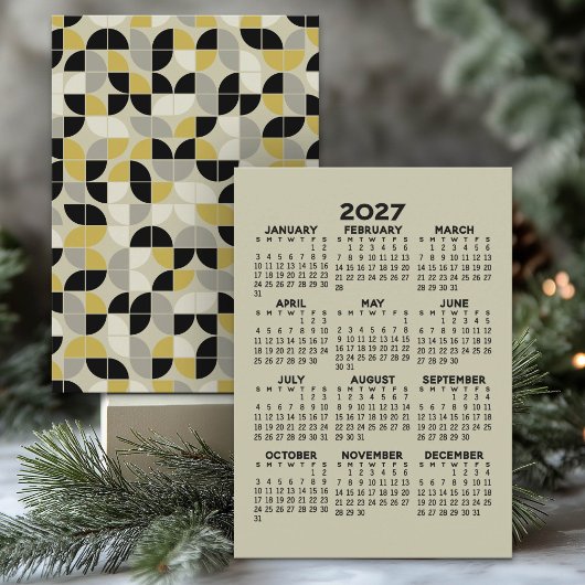 Programme Calendrier 2027 - Motif MCM au verso