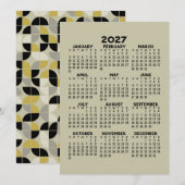Programme Calendrier 2027 - Motif MCM au verso (Devant / Derrière)