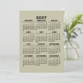 Programme Calendrier 2027 - Motif MCM au verso (Debout devant)