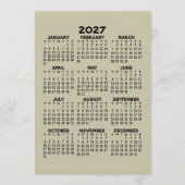 Programme Calendrier 2027 - Motif MCM au verso (Devant)