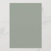 Programme Calendrier de mariage à la verdure aquarelle (Dos)