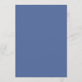 Programme Calendrier de mariage Couronne de fleurs bleues ro (Dos)