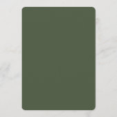Programme Calendrier des événements de mariage vert (Dos)