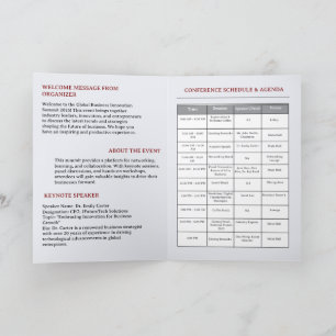 Programme Calendrier des événements ou des réunions professi