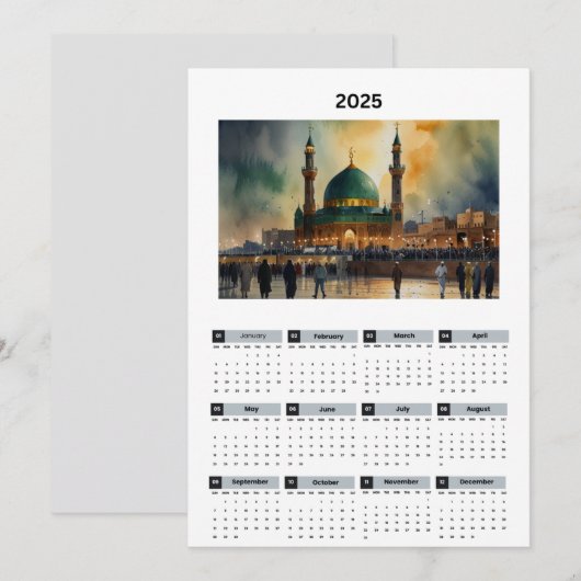 Programme calendrier irak (Devant / Derrière)