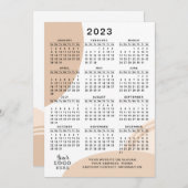 Programme Calendrier moderne 2023 Année complète Minimal Abs (Devant / Derrière)